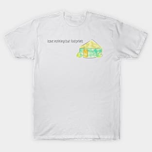 Yurt On A Shirt | Footprints T-Shirt